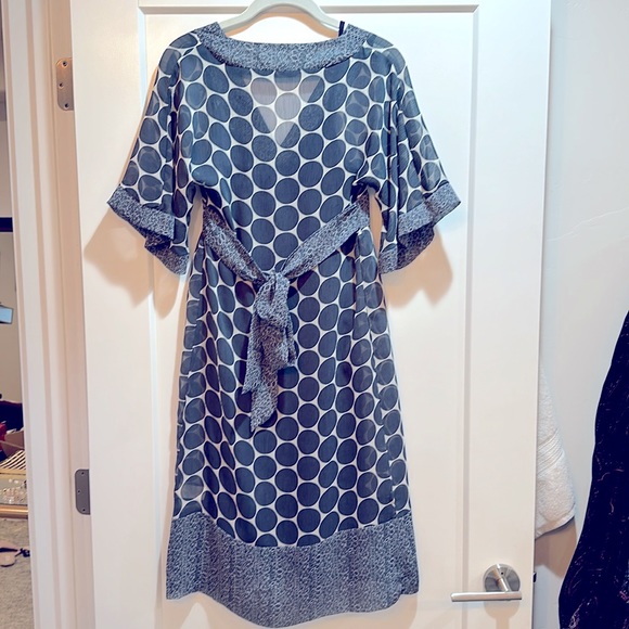 Monteau sheer overlay midi dress size small - Picture 2 of 3